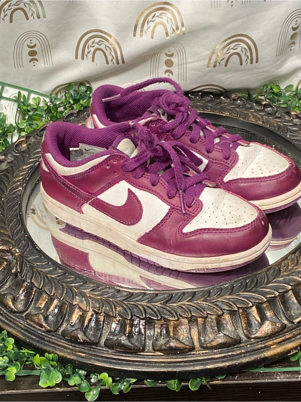Nike Women’s Low-Top Sneakers — Purple & White
